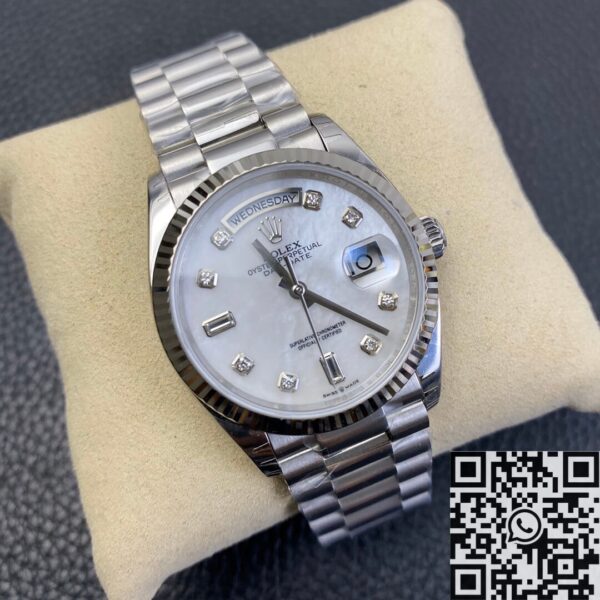 Rolex Day-Date Rolex M128239-0007 White Mother-of-Pearl Dial