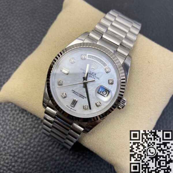 Rolex Day-Date Rolex M128239-0007 White Mother-of-Pearl Dial