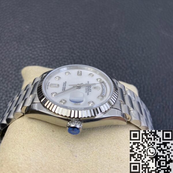 Rolex Day-Date Rolex M128239-0007 White Mother-of-Pearl Dial