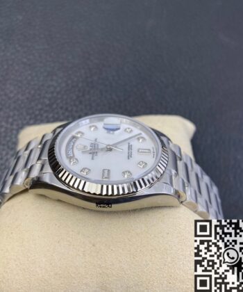 Rolex Day-Date Rolex M128239-0007 White Mother-of-Pearl Dial