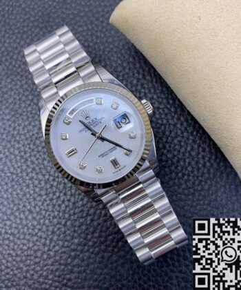 Rolex Day-Date Rolex M128239-0007 White Mother-of-Pearl Dial