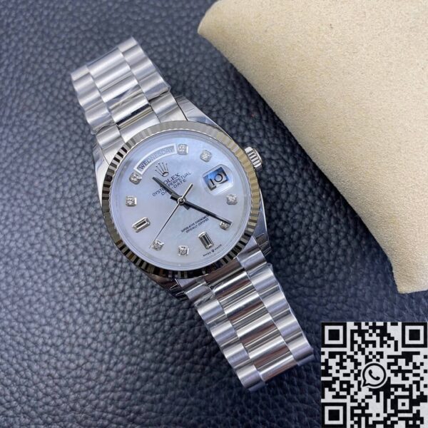 Rolex Day-Date Rolex M128239-0007 White Mother-of-Pearl Dial