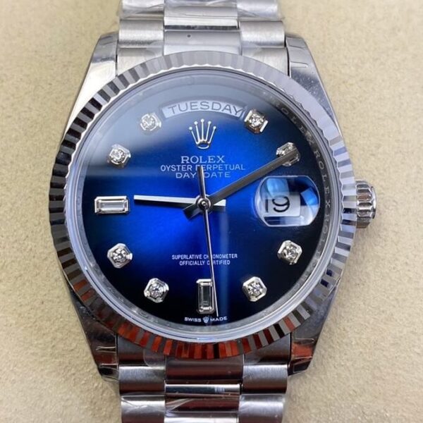 Day Date Rolex Women's​ M128239-0023 Gradient Blue Dial 36mm