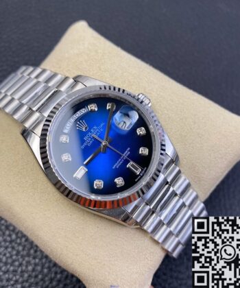 Day Date Rolex Women's​ M128239-0023 Gradient Blue Dial 36mm