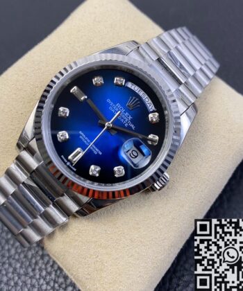 Day Date Rolex Women's​ M128239-0023 Gradient Blue Dial 36mm