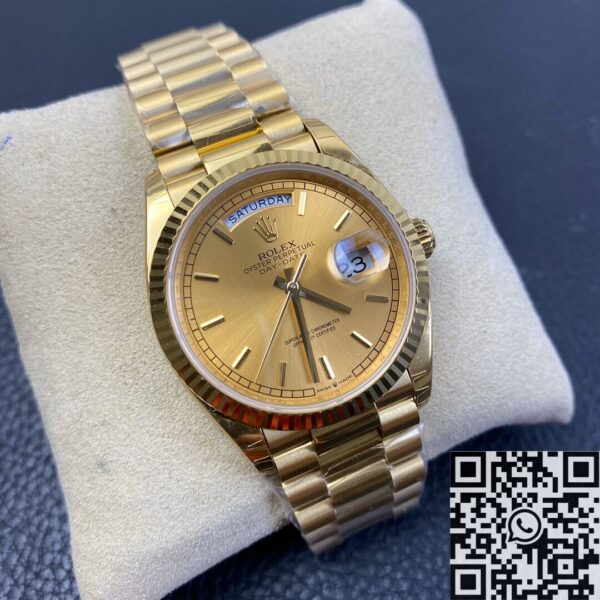 Rolex Day Date 36MM M128235-0037 Champagne Gold Watch