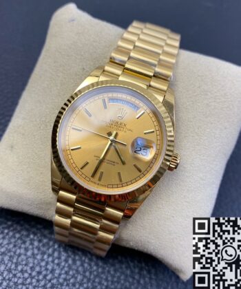 Rolex Day Date 36MM M128235-0037 Champagne Gold Watch