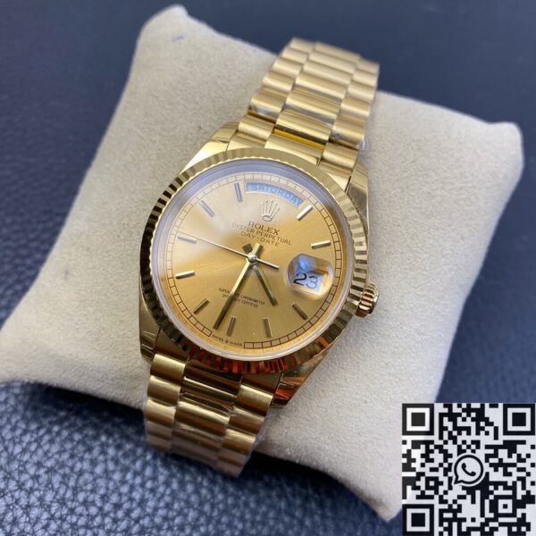 Rolex Day Date 36MM M128235-0037 Champagne Gold Watch