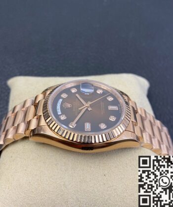 Newer Rolex Day-Date M128235-0037 Gradient Brown Rose Gold