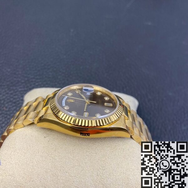 Vintage Rolex Day Date M128238-0022 Brown Dial Ladies Gold