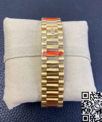 Vintage Rolex Day Date M128238-0022 Brown Dial Ladies Gold