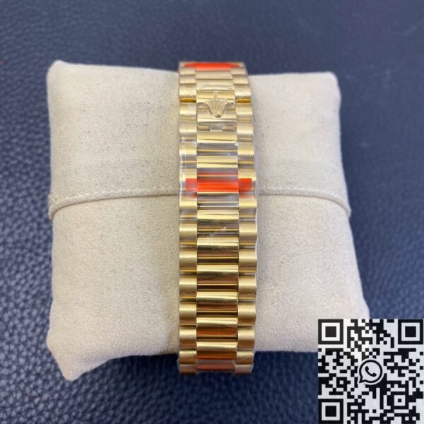 Vintage Rolex Day Date M128238-0022 Brown Dial Ladies Gold