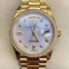 Rolex Day Date Diamond M128348RBR-0017 Ladies Gold Watch