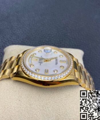 Rolex Day Date Diamond M128348RBR-0017 Ladies Gold Watch