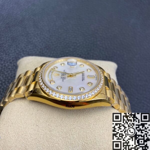 Rolex Day Date Diamond M128348RBR-0017 Ladies Gold Watch