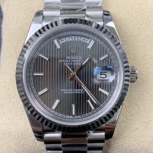 Cheapest Rolex Day Date​ M228239-0002 Silver Ruled Dial 40mm