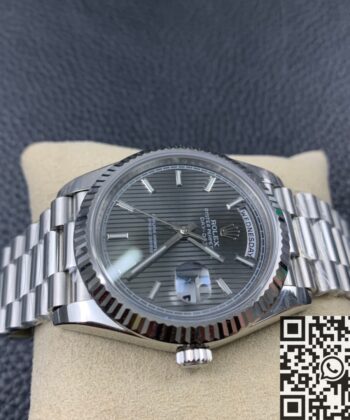 Cheapest Rolex Day Date​ M228239-0002 Silver Ruled Dial 40mm