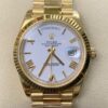 Rolex Day Date Just​ M228238-0042 White Dial Gold Watch 40mm