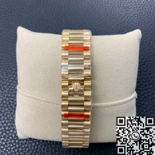 Rolex Day Date Just​ M228238-0042 White Dial Gold Watch 40mm