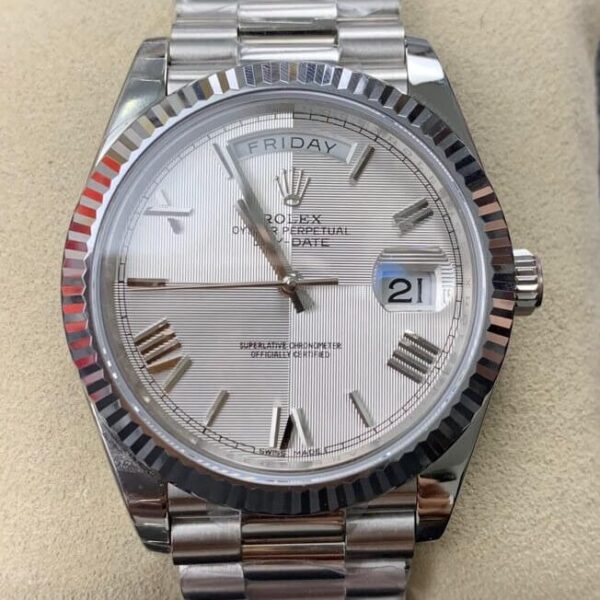 Rolex Day Dates 228239-83419 Silver Gray Dial Size 40mm Watch