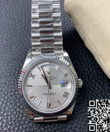 Rolex Day Dates 228239-83419 Silver Gray Dial Size 40mm Watch