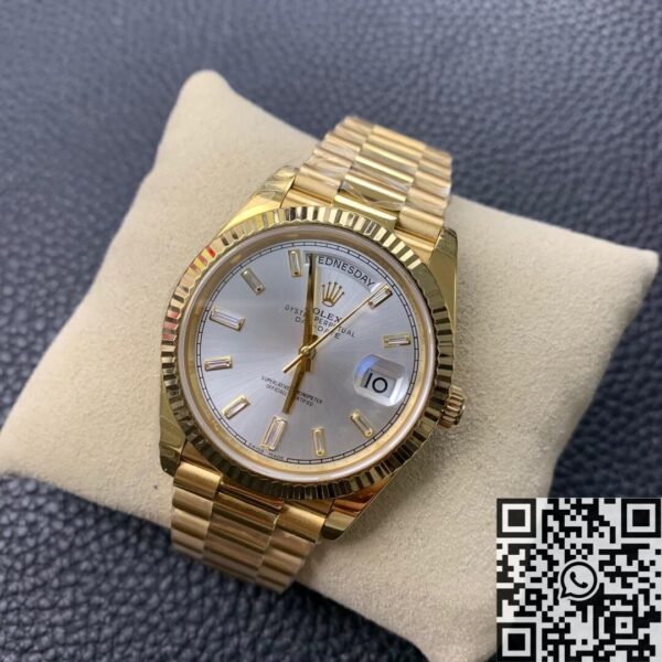 Rolex Watches Day Date​ M228235 Silver Gray Dial Gold 40mm