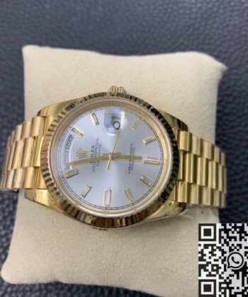 Rolex Watches Day Date​ M228235 Silver Gray Dial Gold 40mm