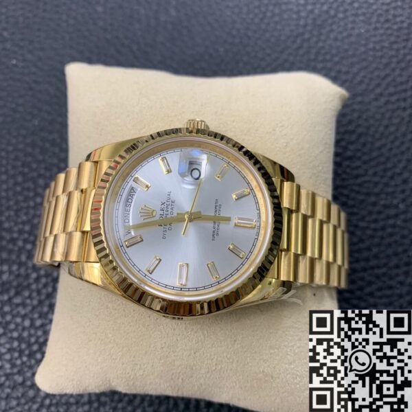 Rolex Watches Day Date​ M228235 Silver Gray Dial Gold 40mm