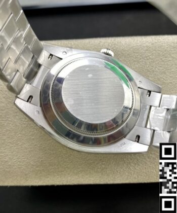 Silver Rolex Day Date M228349RBR-0007 White Gold Size 40mm