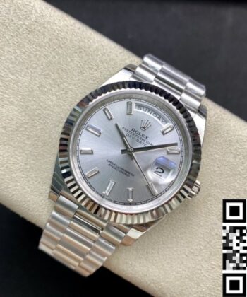 Day Date Rolex White M228239-0003 Silver Dial Size 40mm Watch