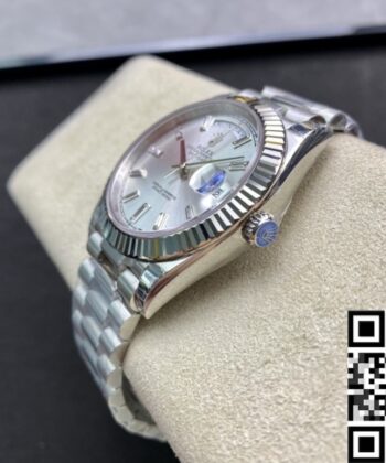 Day Date Rolex White M228239-0003 Silver Dial Size 40mm Watch