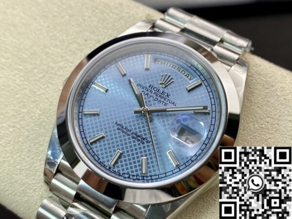 Buy Rolex Day Date M228206-0004 Light Blue Dial Size 40mm