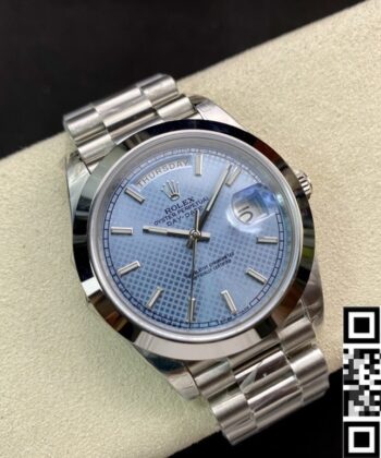 Buy Rolex Day Date M228206-0004 Light Blue Dial Size 40mm