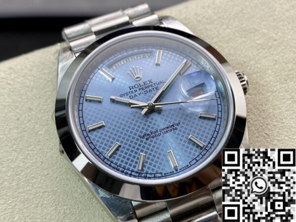 Buy Rolex Day Date M228206-0004 Light Blue Dial Size 40mm