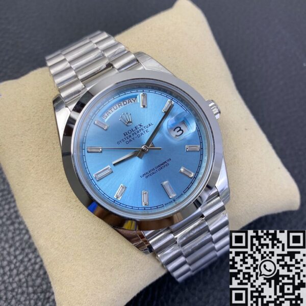 EW Factory Day Date Rolex M228206-0002 Ice Blue Dial 40mm