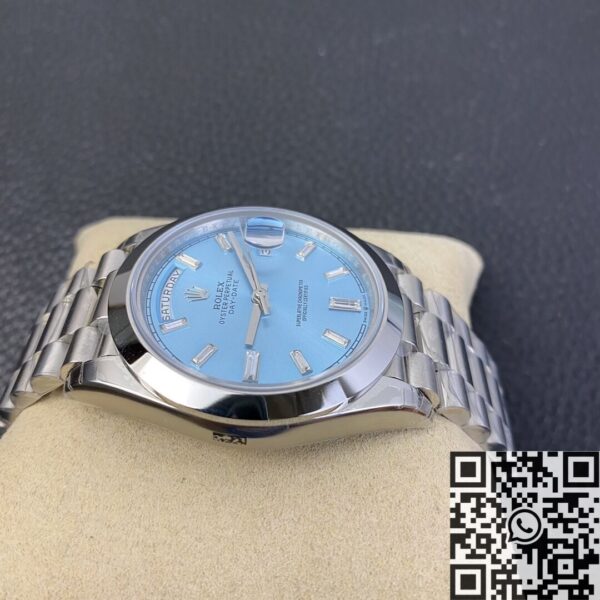 EW Factory Day Date Rolex M228206-0002 Ice Blue Dial 40mm
