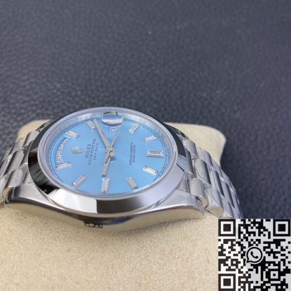 EW Factory Day Date Rolex M228206-0002 Ice Blue Dial 40mm