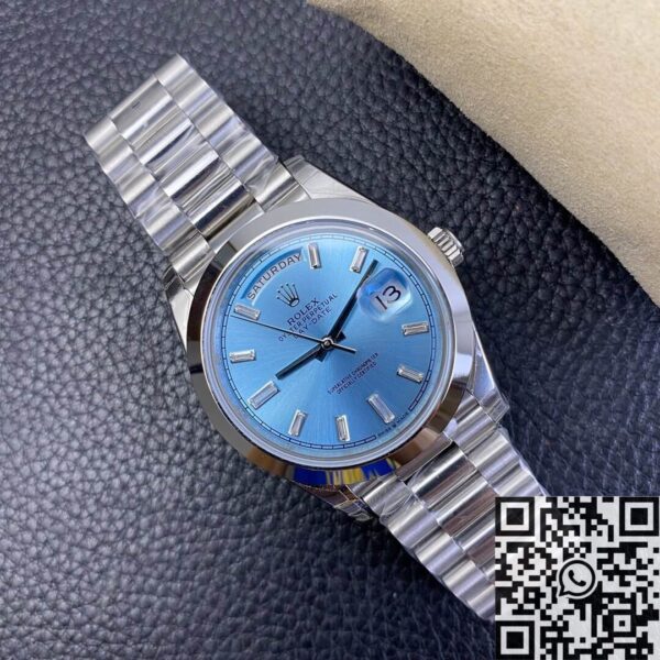 EW Factory Day Date Rolex M228206-0002 Ice Blue Dial 40mm