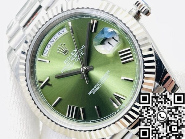 EW Factory Rolex Watch Day Date M228239-0033 Olive Green