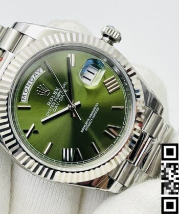 EW Factory Rolex Watch Day Date M228239-0033 Olive Green