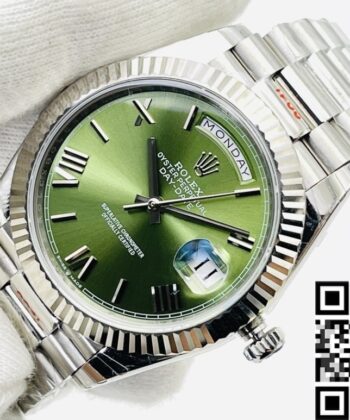 EW Factory Rolex Watch Day Date M228239-0033 Olive Green
