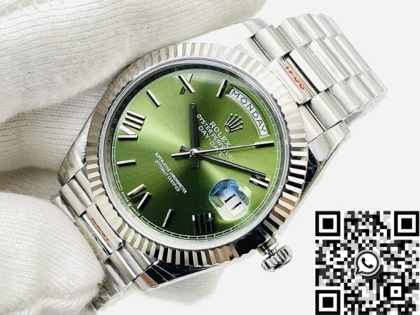 EW Factory Rolex Watch Day Date M228239-0033 Olive Green