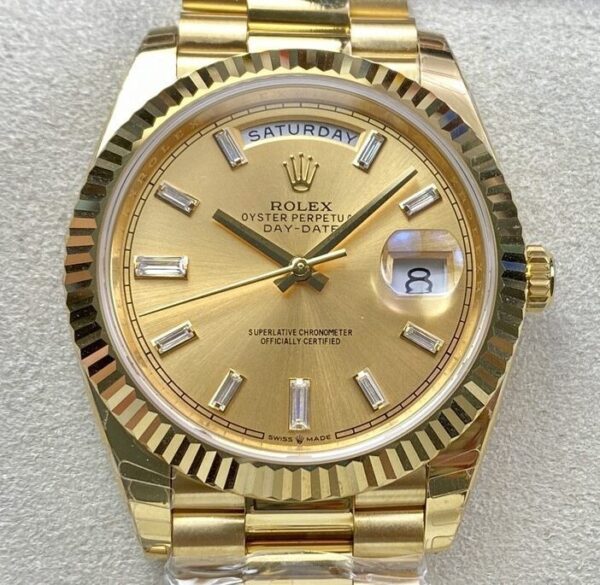 Replica Rolex Day Date M228238-0005 Champagne Dial 40mm