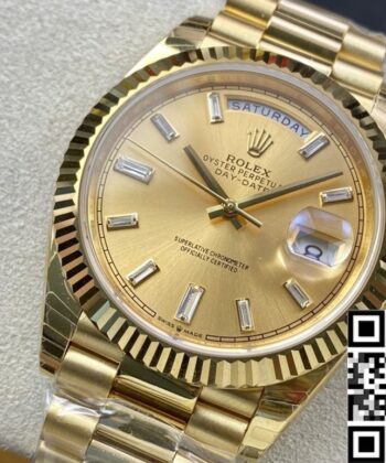 Replica Rolex Day Date M228238-0005 Champagne Dial 40mm