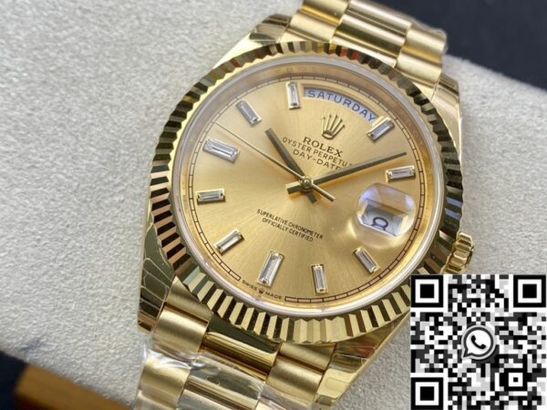 Replica Rolex Day Date M228238-0005 Champagne Dial 40mm