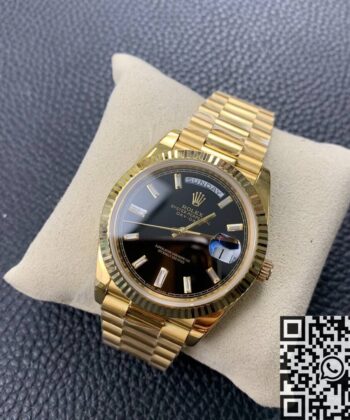 Fake Day Date Rolex M228238-0004 Black Dial 40mm EW Factory