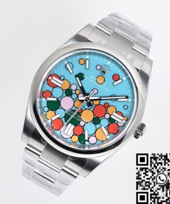 Rolex Oyster Perpetual Date​ M124300-0008 Turquoise Blue 41mm