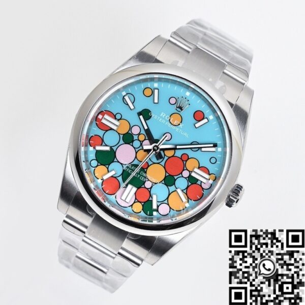 Rolex Oyster Perpetual Date​ M124300-0008 Turquoise Blue 41mm