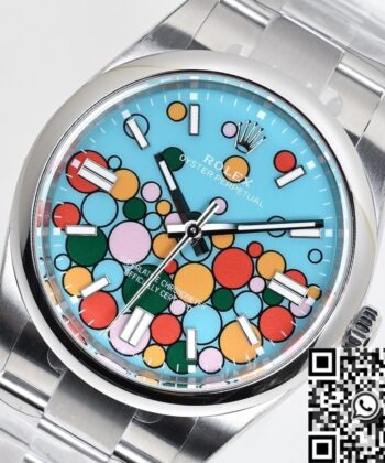 Rolex Oyster Perpetual Date​ M124300-0008 Turquoise Blue 41mm
