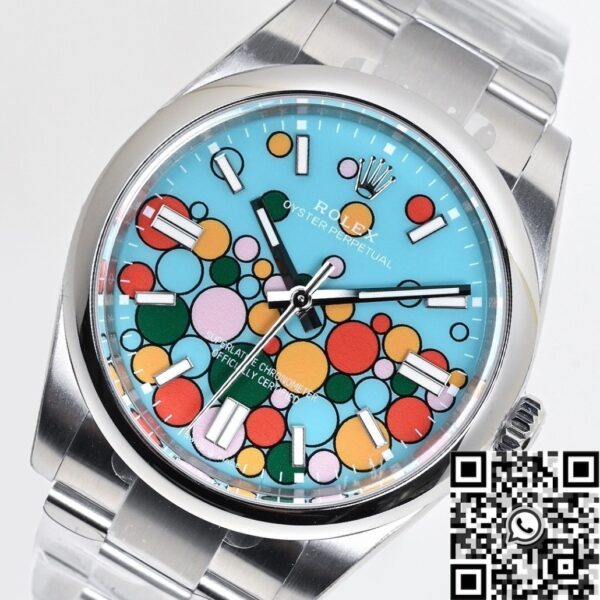 Rolex Oyster Perpetual Date​ M124300-0008 Turquoise Blue 41mm